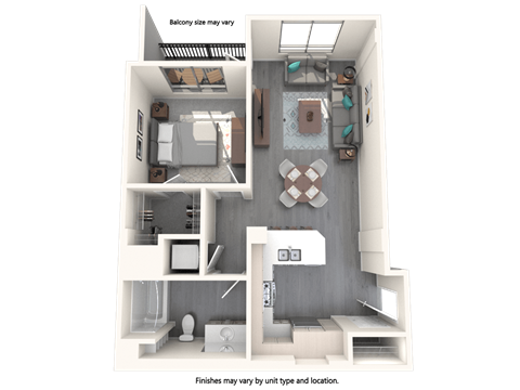 Vive Luxe Apartments A4 Floor Plan